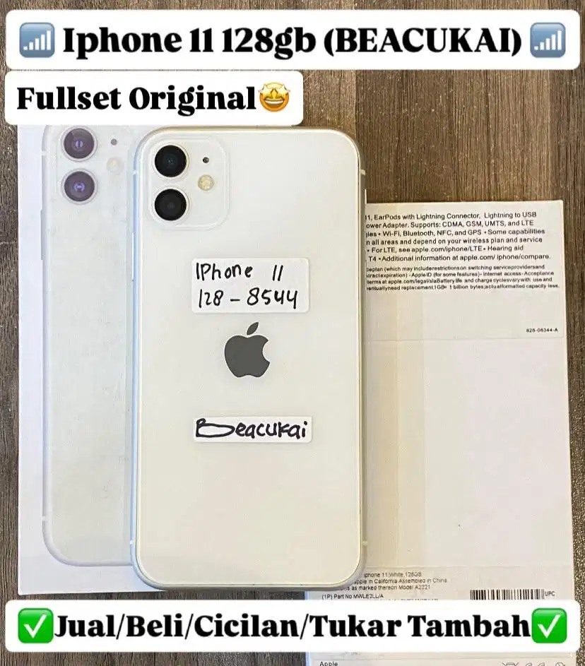Iphone 11 128 Gb White Resmi beacukai