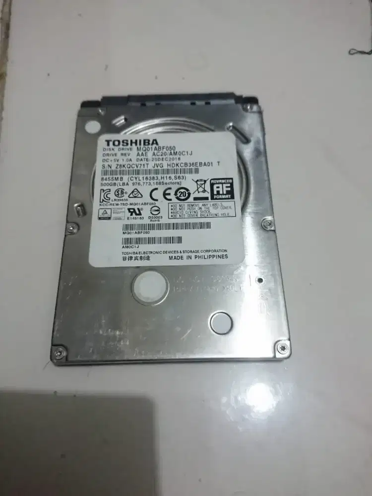 HARDISK LAPTOP 500 GIGA ORIGINAL