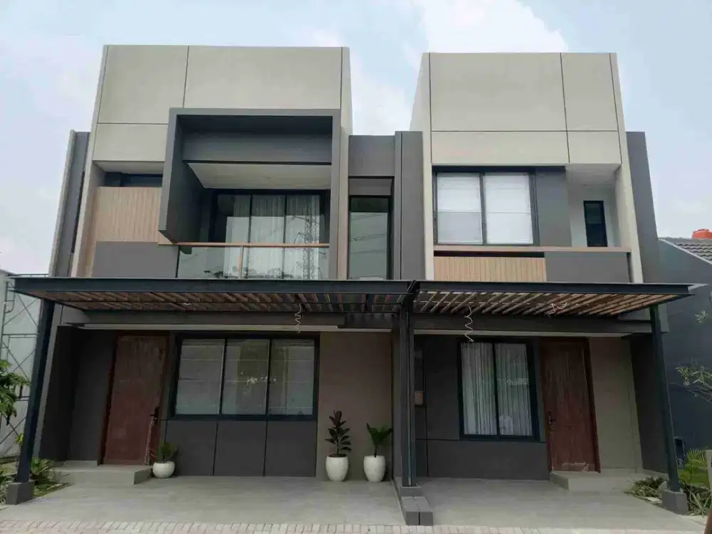 rumah 2 lantai tepi danau di harapan indah Bekasi harga start 900jt-an