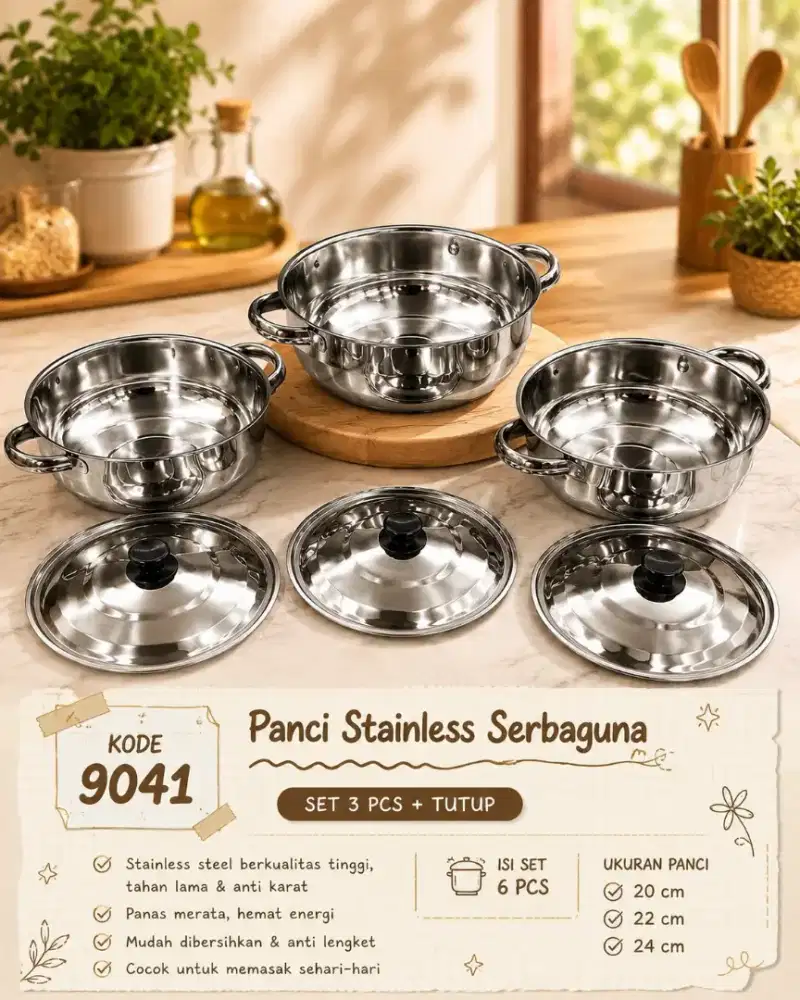 PANCI SET 3in1 22,24,26 ( Kode 9401)
