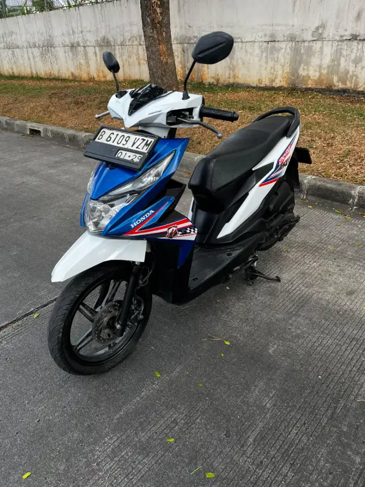 Beat ECO Old Cbs Biru Putih Glossy