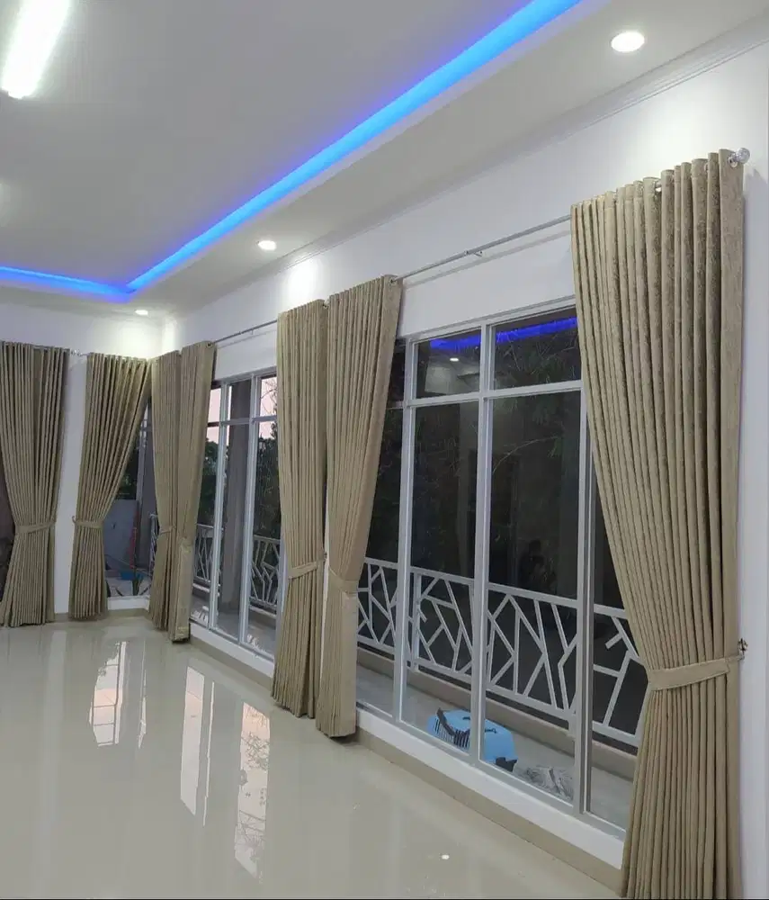 Jual Gorden Jendela & Pintu Gordyn Model Terbaru Wallpaper Dinding 3D