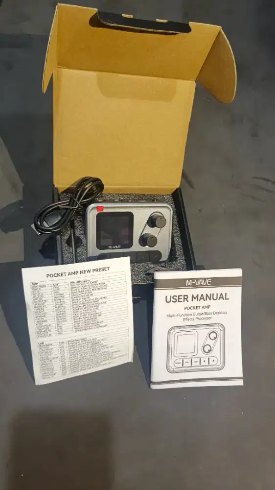 Efek M-Vave Pocket Amp Fullset, Not Nux, Valeton,Helix,Zoom,Sonic