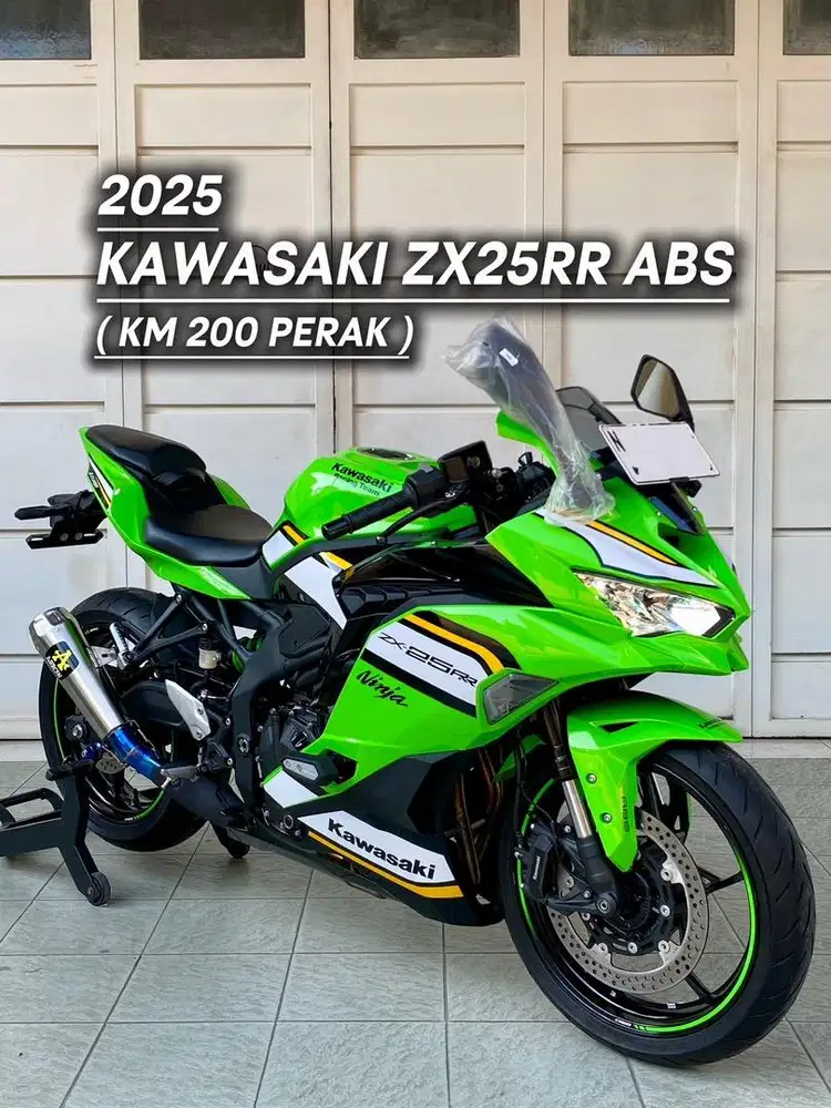 Kawasaki zx25rr abs ( KM 200 perak )