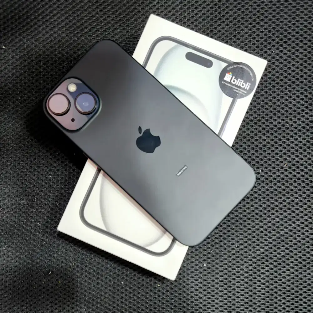 iPhone 15 128GB iBox Fullset  Garansi Juni 2027 Free Adapter