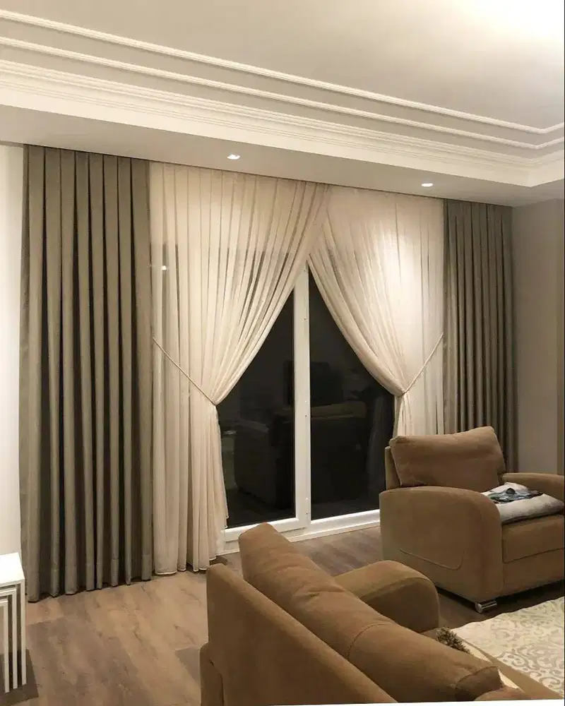 Menerima Pemasangan Gorden Wallpaper Dinding 3D Gordyn Hordeng Korden