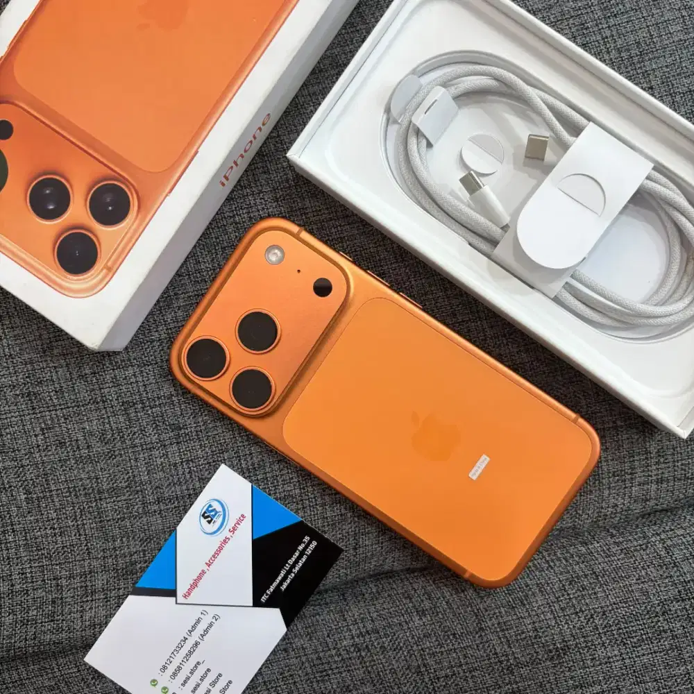 IPHONE 17 PRO 256GB BH:100% GARANSI ON MEI 2027