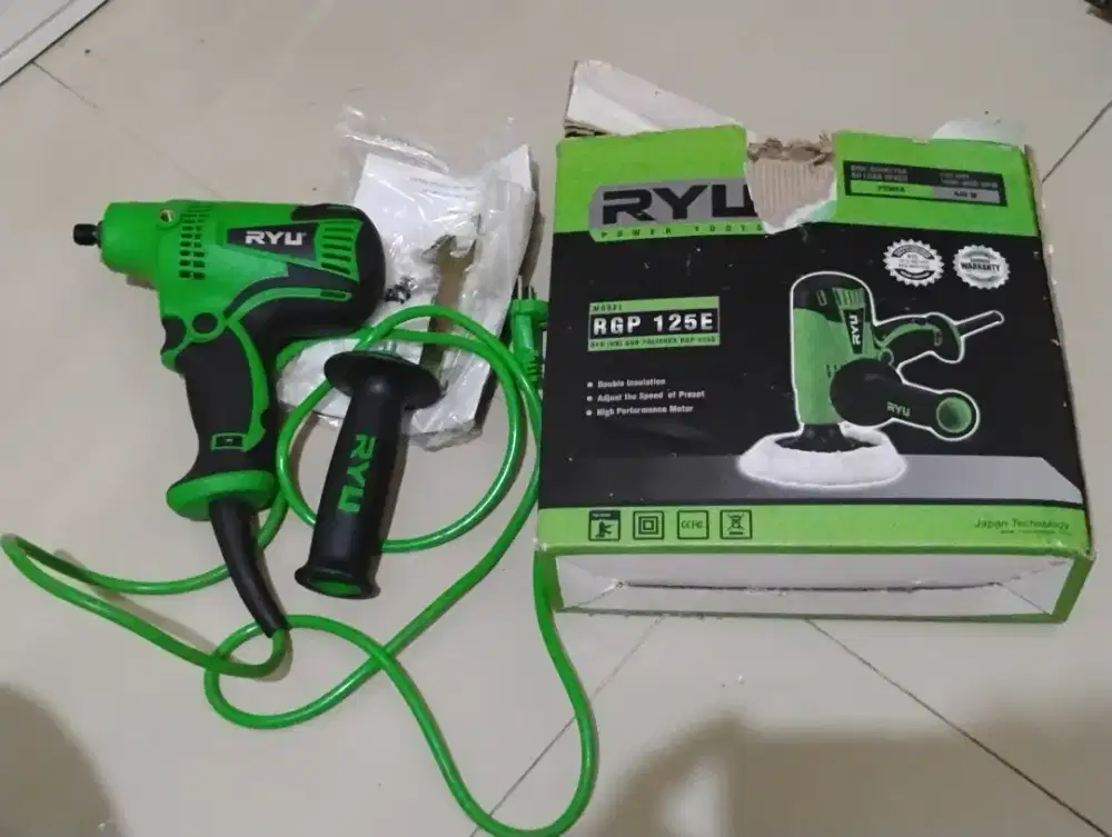 Alat polisher Ryu tipe RGP 125E