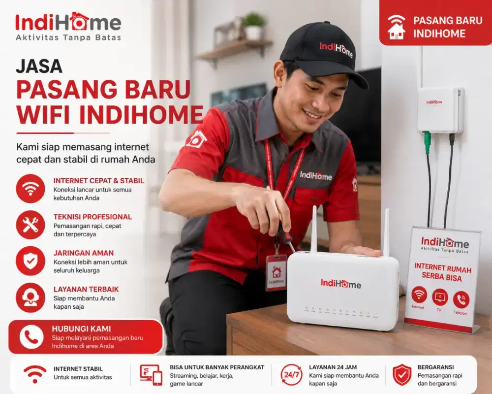 Melayani pasang baru wifi indihome