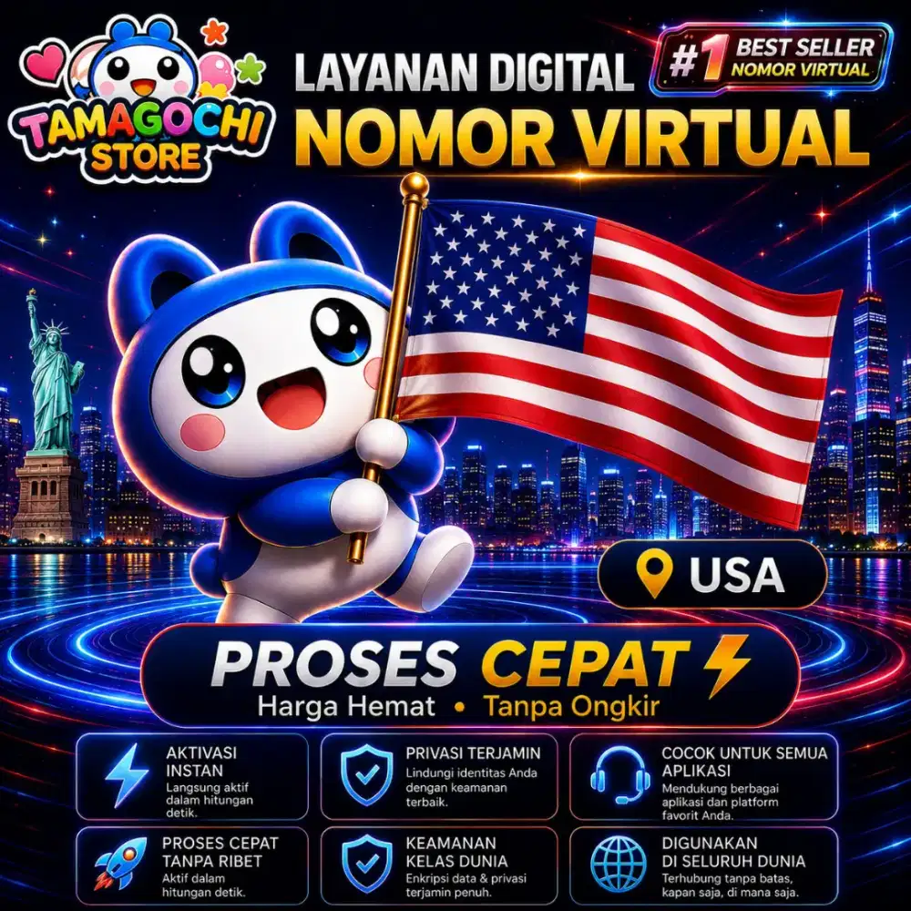 Kartu Perdana Luar Negeri USA +1