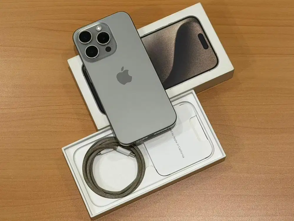 iPhone 15 Pro 128GB iBox Natural Terawat Istimewa