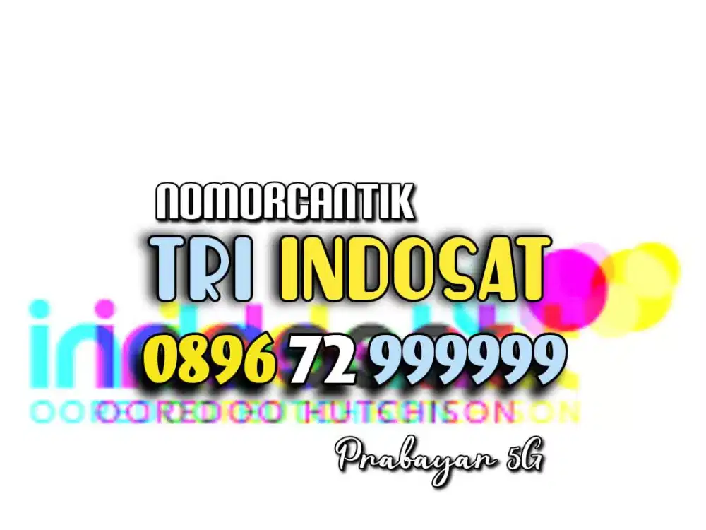 (bisa COD) Nomor CANTIK kartu TRI INDOSAT HOKI HEXA 999999 LANGKA