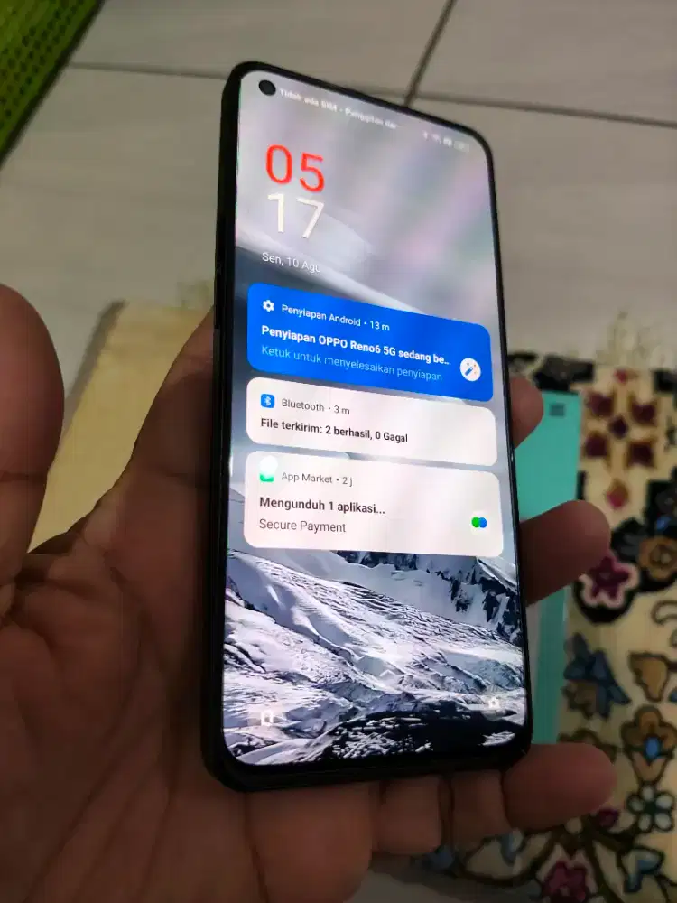 OPPO RENO 6 5G 8/256 Warna Hitam Berbintang