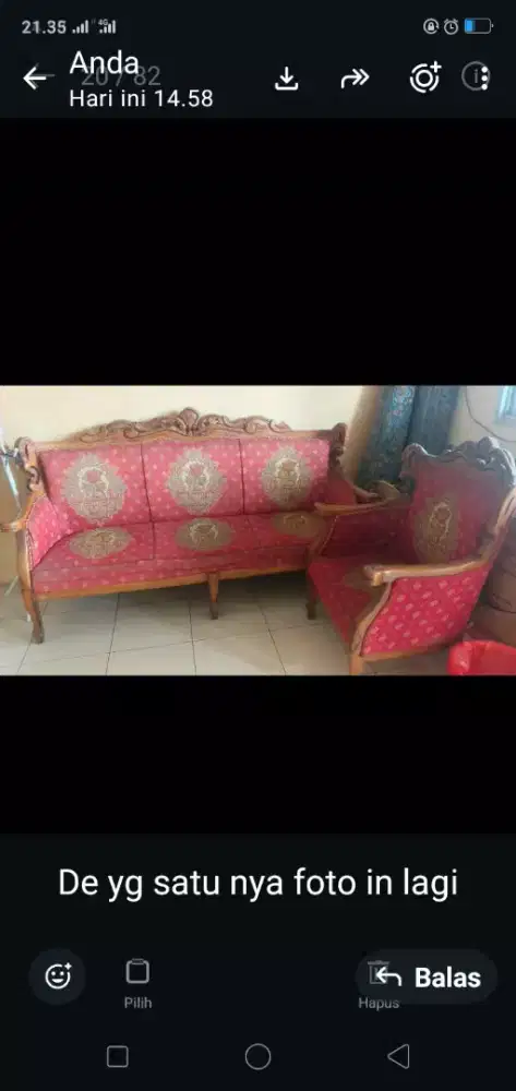 Kursi tamu kayu jati