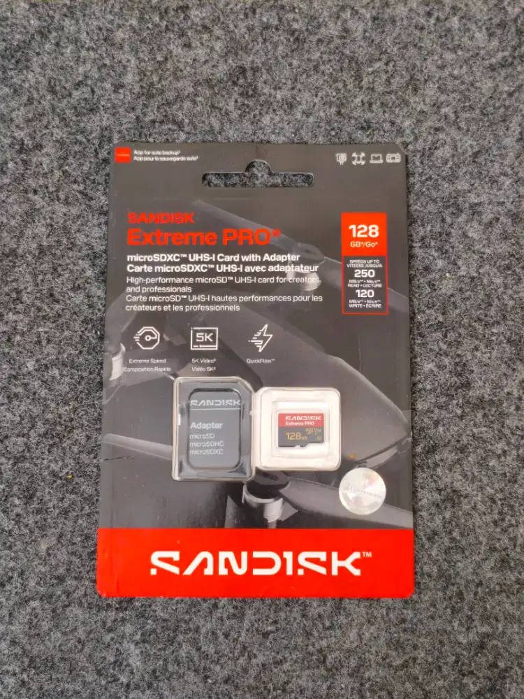 Microsd sandisk extreme pro 128gb