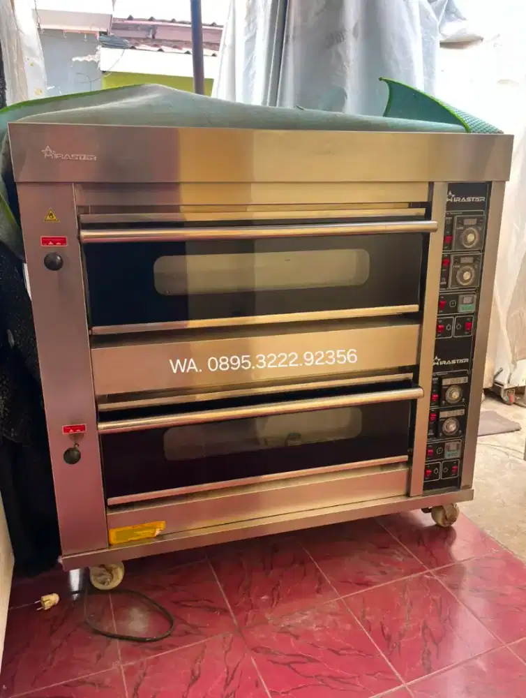 Oven gas automatis 2 deck isi 4 loyang 40x60 cm merk Wirastar China