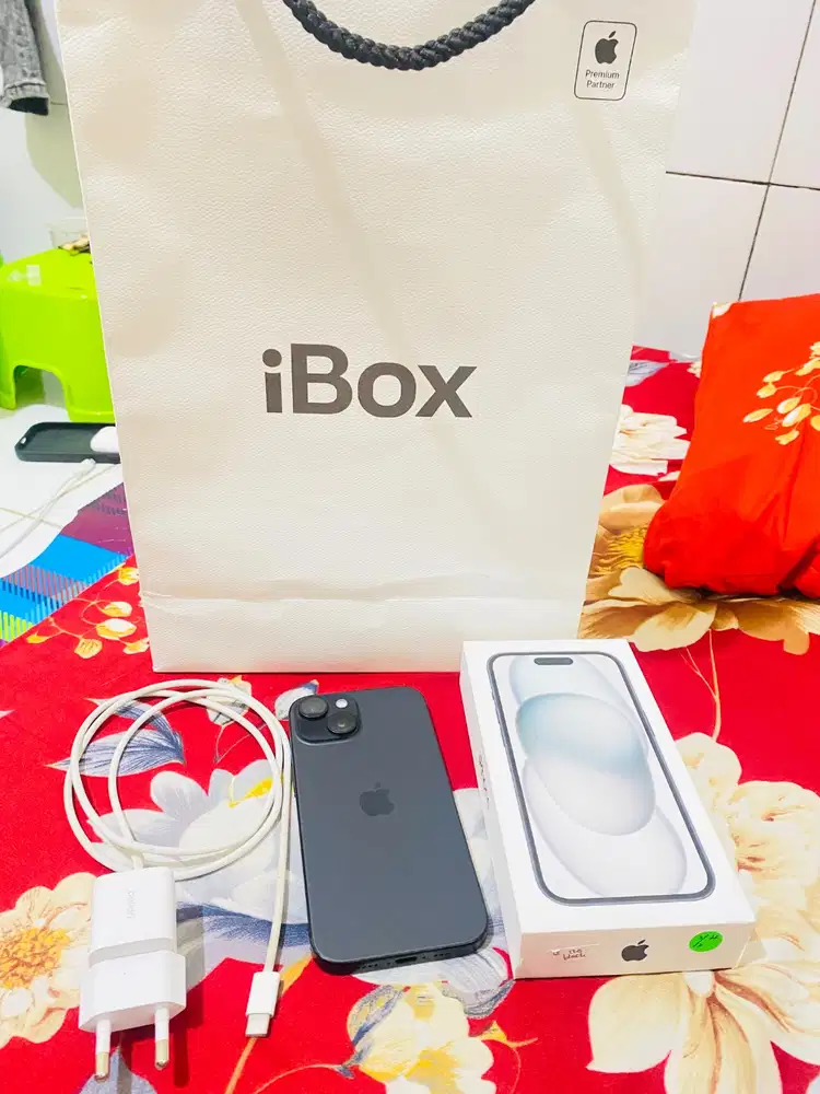 IPHONE 15 IBOX 128GB ,BH100% FULLSET