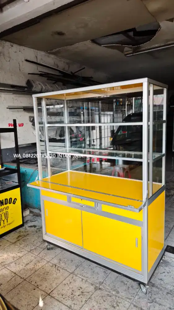 Etalase makanan plat ACP  anti air