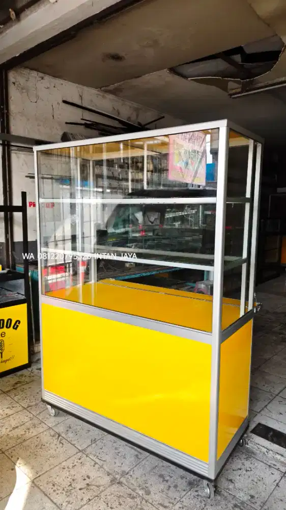 Etalase seblak aneka kuliner bisa costum sesuai kebutuhan