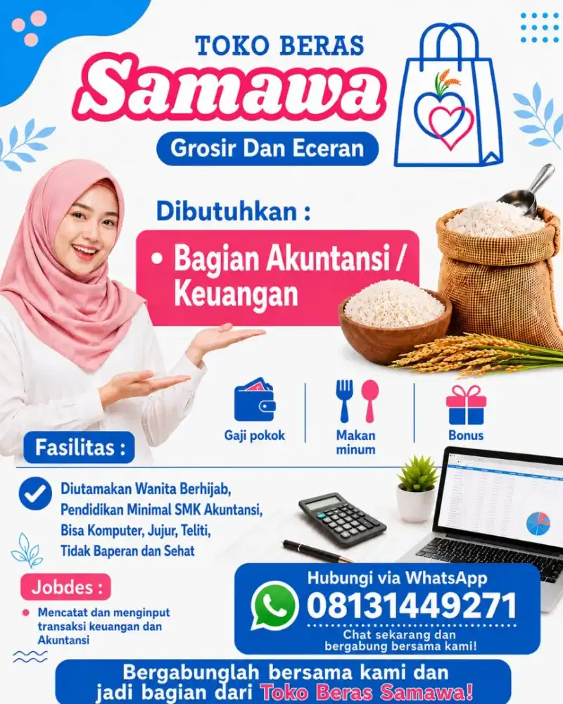 Admin pembukuan keuangan Akuntansi untuk toko