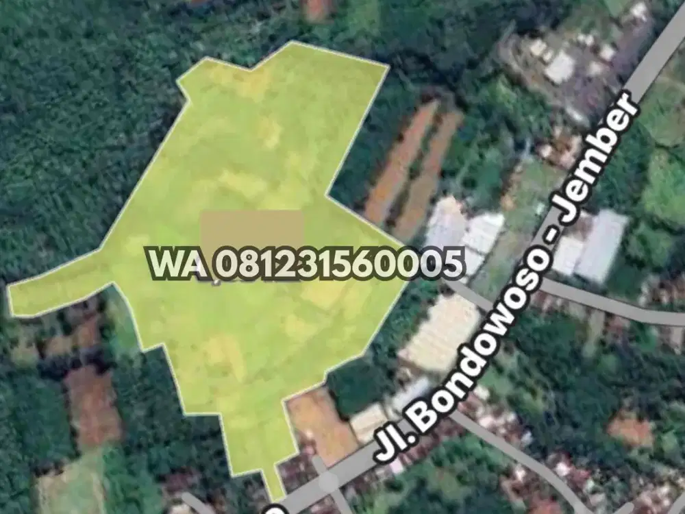 TANAH 5,9 HEKTAR 0 JALAN RAYA JELBUK JEMBER