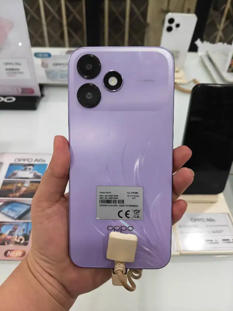 Ready oppo A6c free earphone garansi resmi ram 4+8/64gb