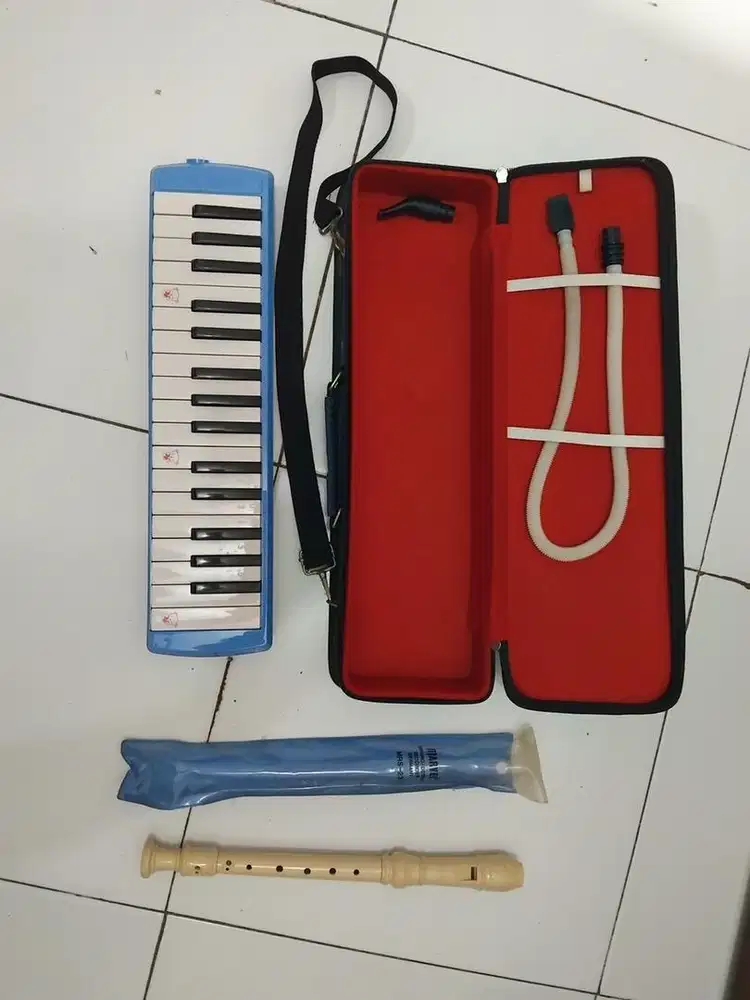 pianika koper merk excelent dan suling
