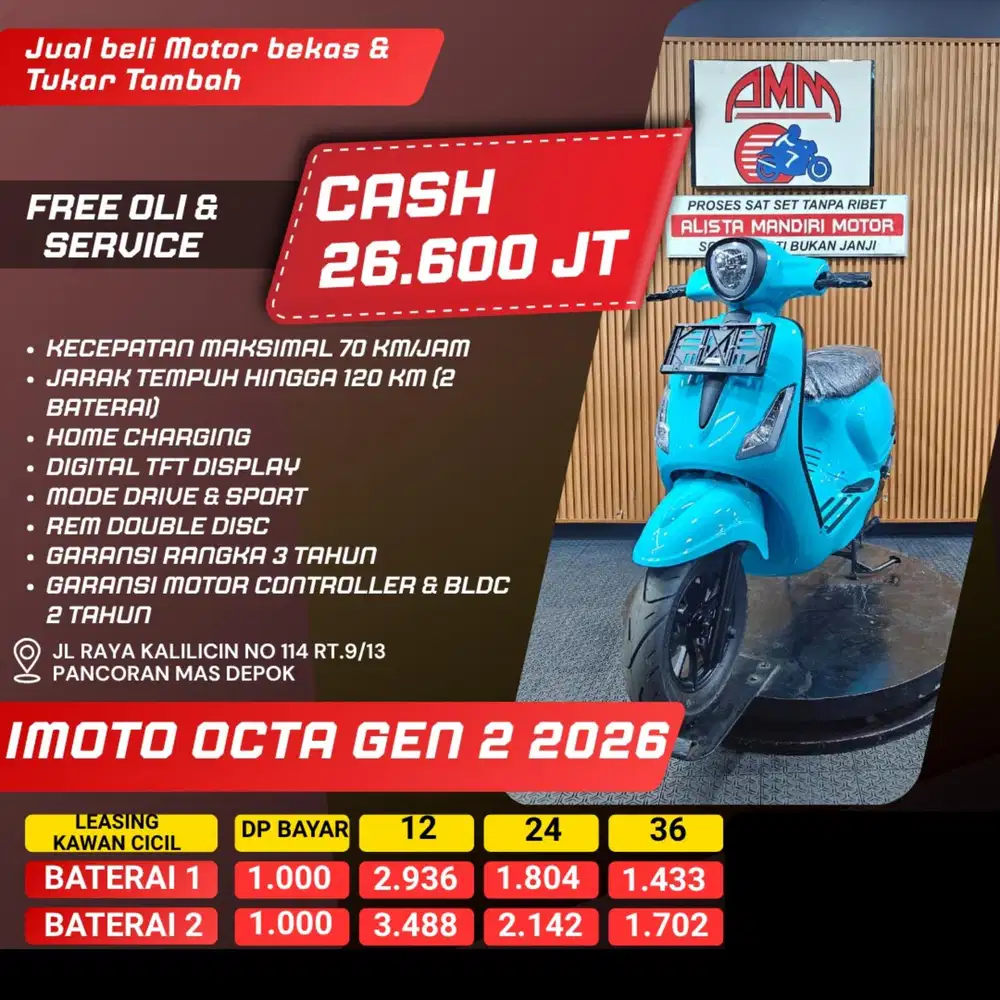 IMOTO OCTA GEN 2 CASH / KREDIT ALISTA