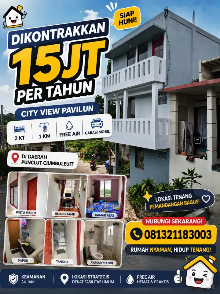 VIEW CITY PAVILIUN 2KT 1KM FREE GARASI MOBIL AIR RSAU PUNCLUT UNPAR