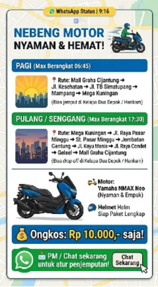 Jasa Antar Cijantung Jaktim  - Mega Kuningan Jaksel