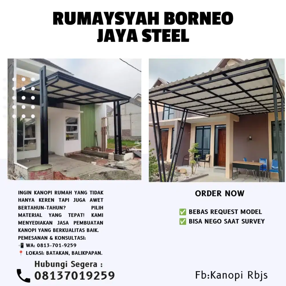 KANOPI RUMAH ATAP ALDERON BEST SELLER