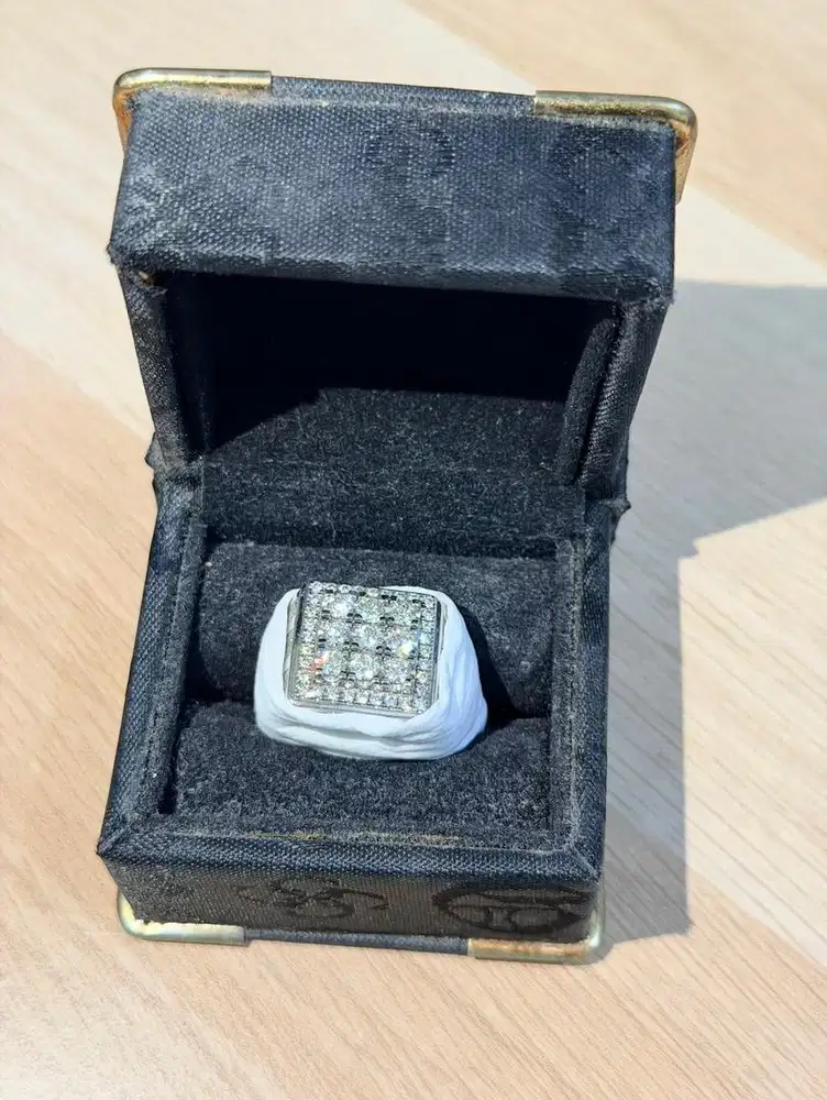 Cincin Berlian Mata 9 ring Paladium