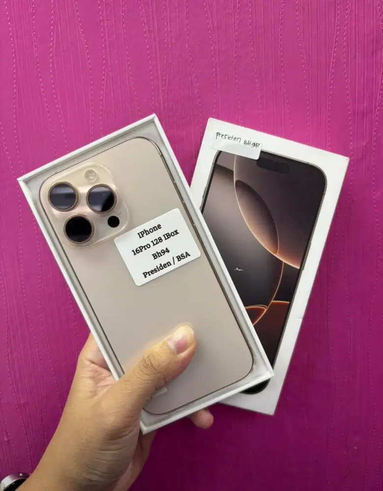 iPhone 16 PRO 128GB, iBox, DESSERT TITANIUM