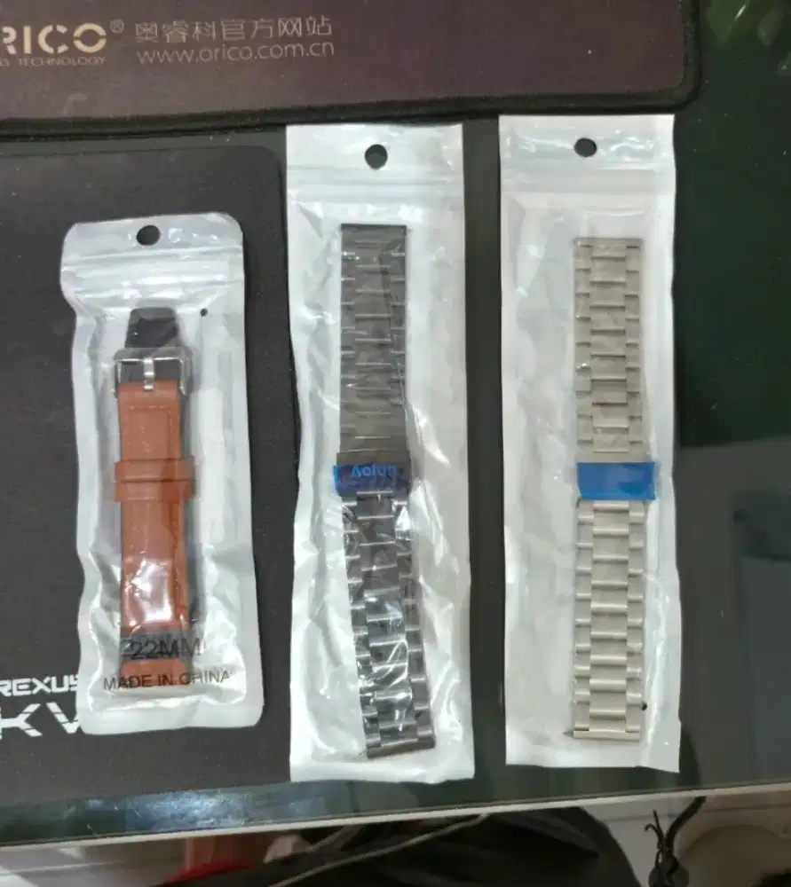 3 Strap 42mm ORI Smartwatch AOLON GT6 PRO Logam StainlessSteel Leather