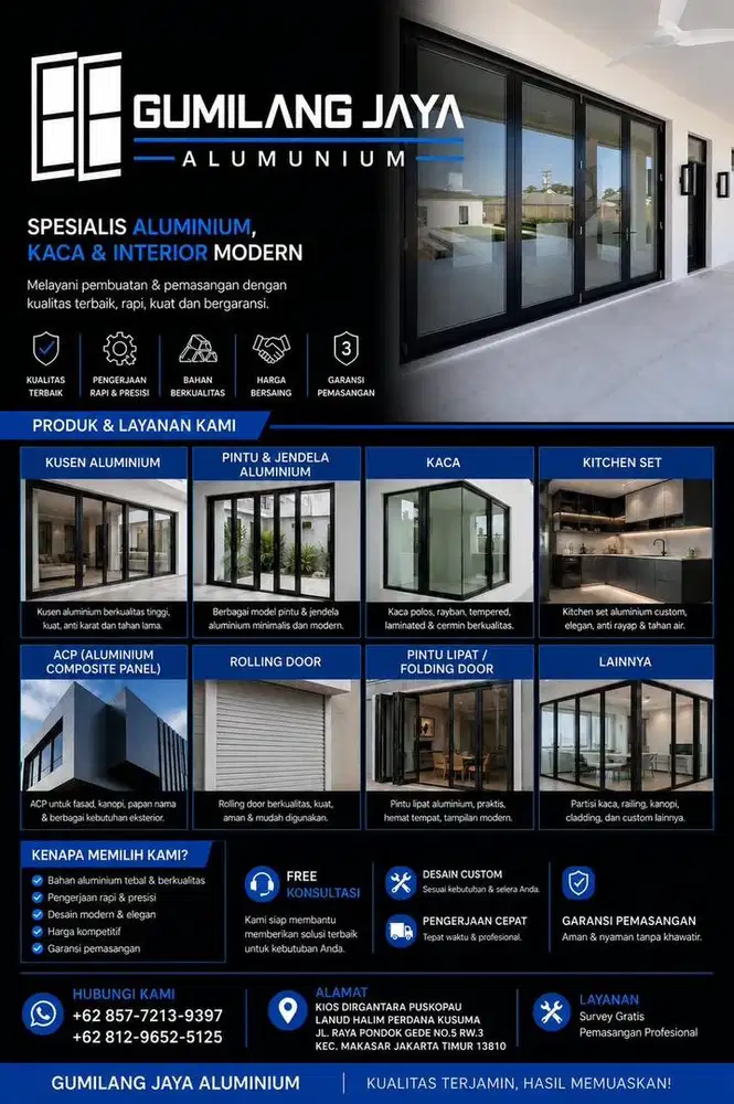 Pintu minimalis aluminium