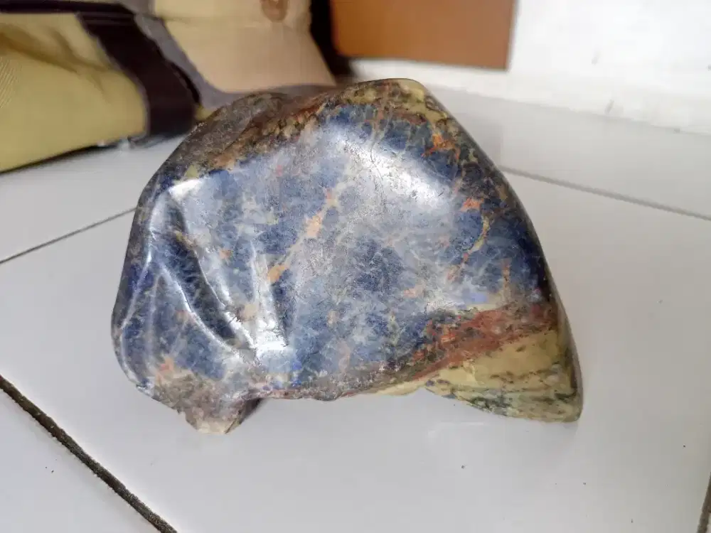 Batu Cincin Akik Permata Natural Sodalite Pirus Pinglon