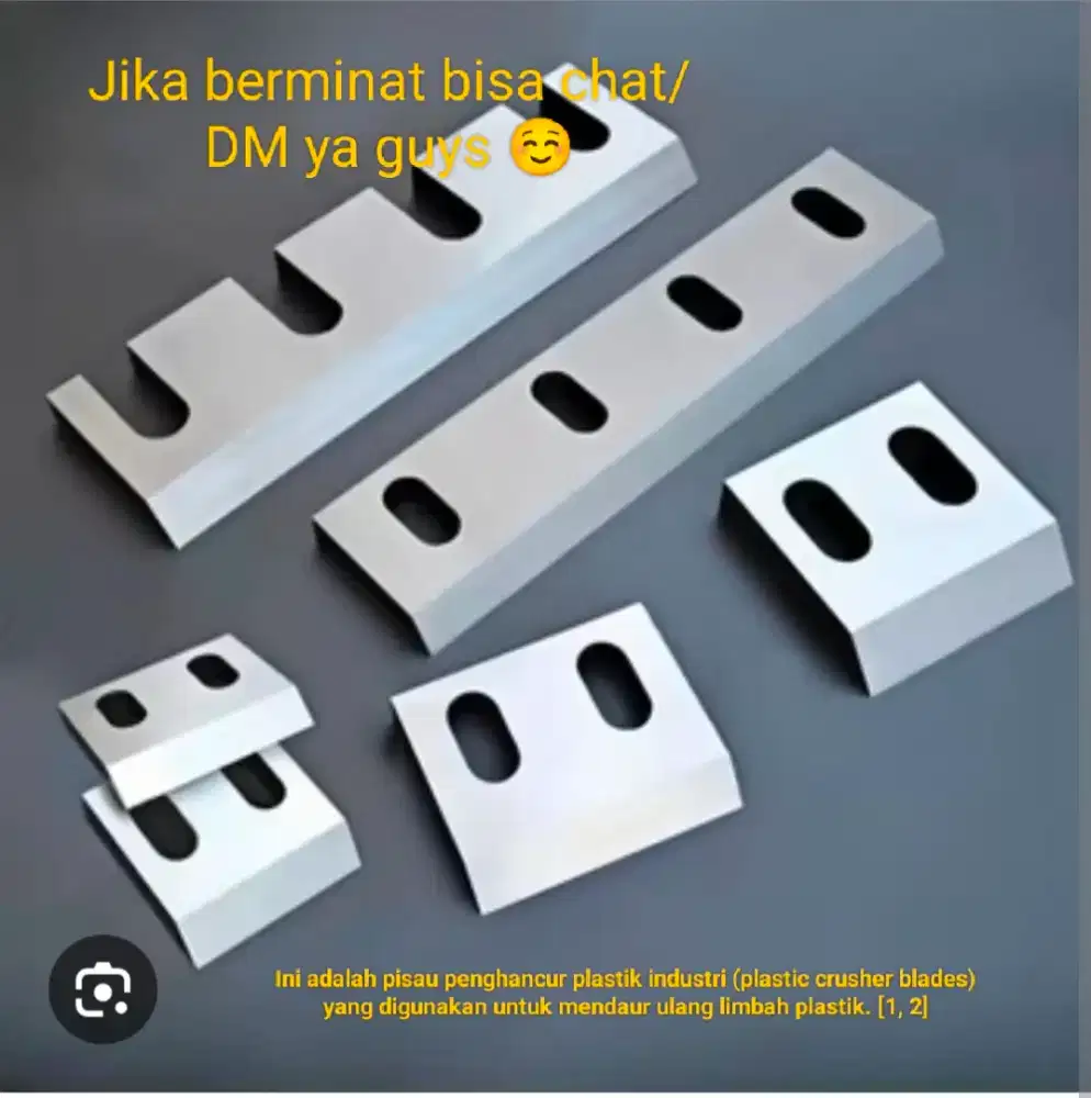 percetakan/ pemesanan bahan pisau penghancur plastik