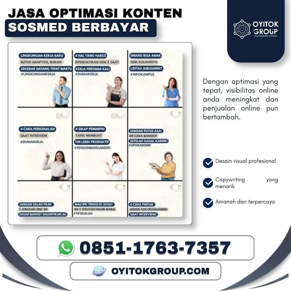 JASA OPTIMASI KONTEN SOSMED BERBAYAR
