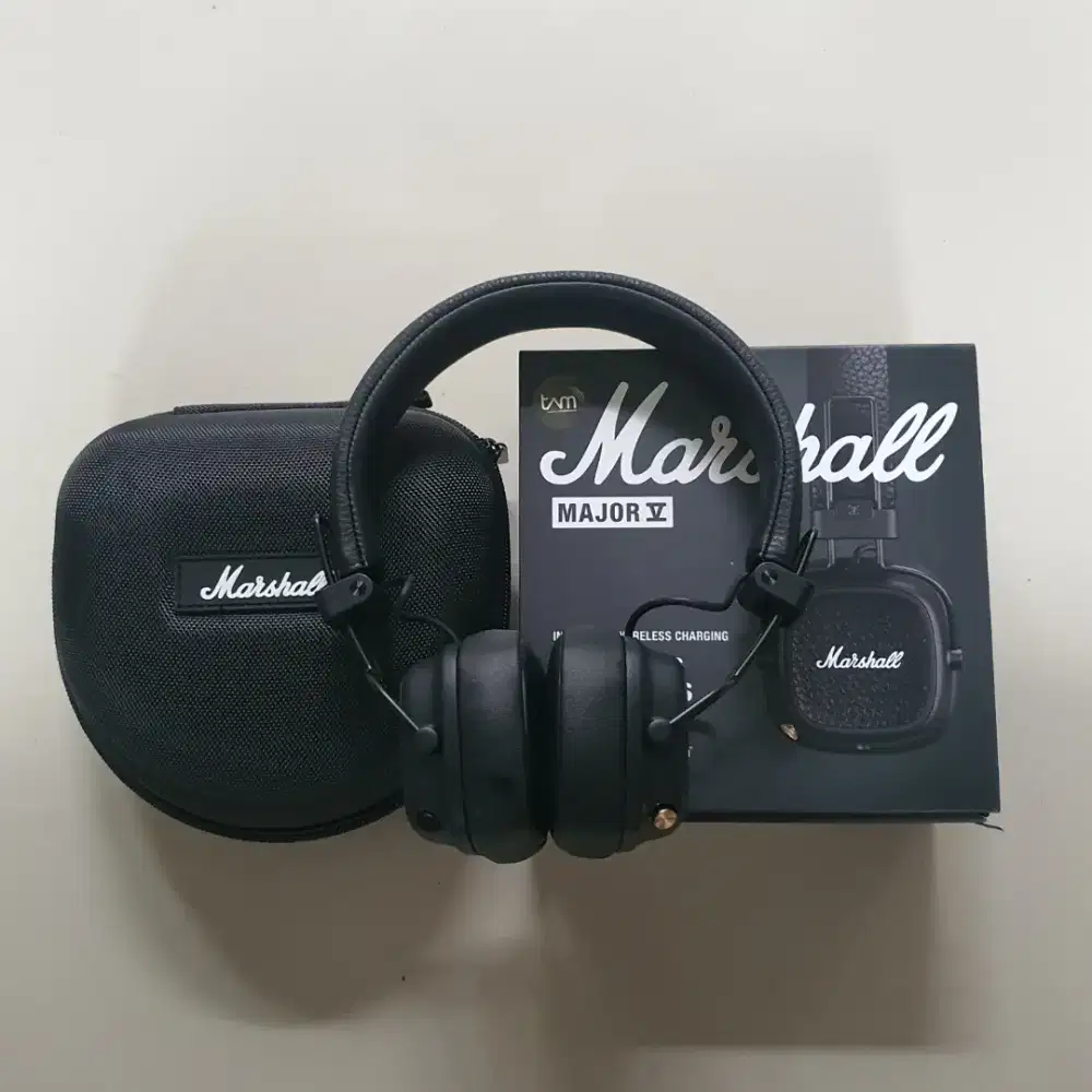 Marshall Major V Black Bonus Case