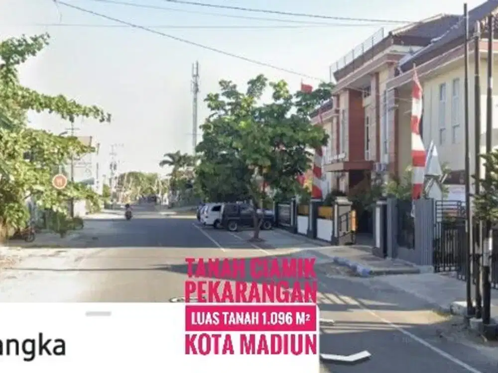 DIJUAL, Tanah Pekarangan Jl Semangka KOTA MADIUN, Kidul Lapg Gulun