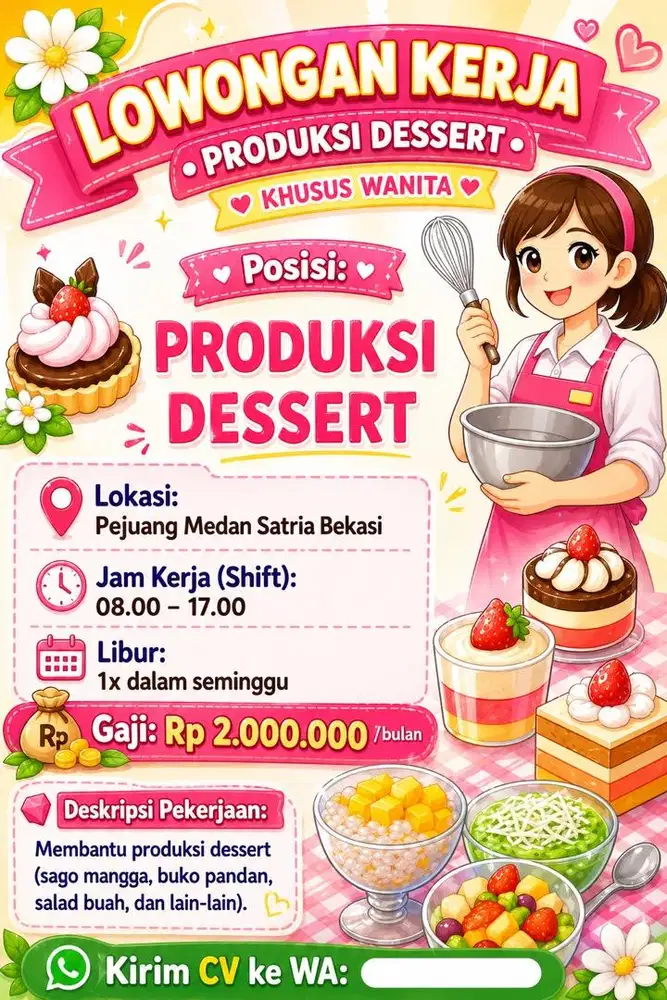 Lowongan kerja produksi khusus perempuan