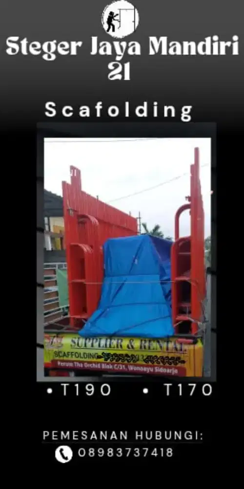 SEWA Jual SCAFFOLDING SNI Pembayaran COD tinggi 170 tebal pipa 1, 8mm