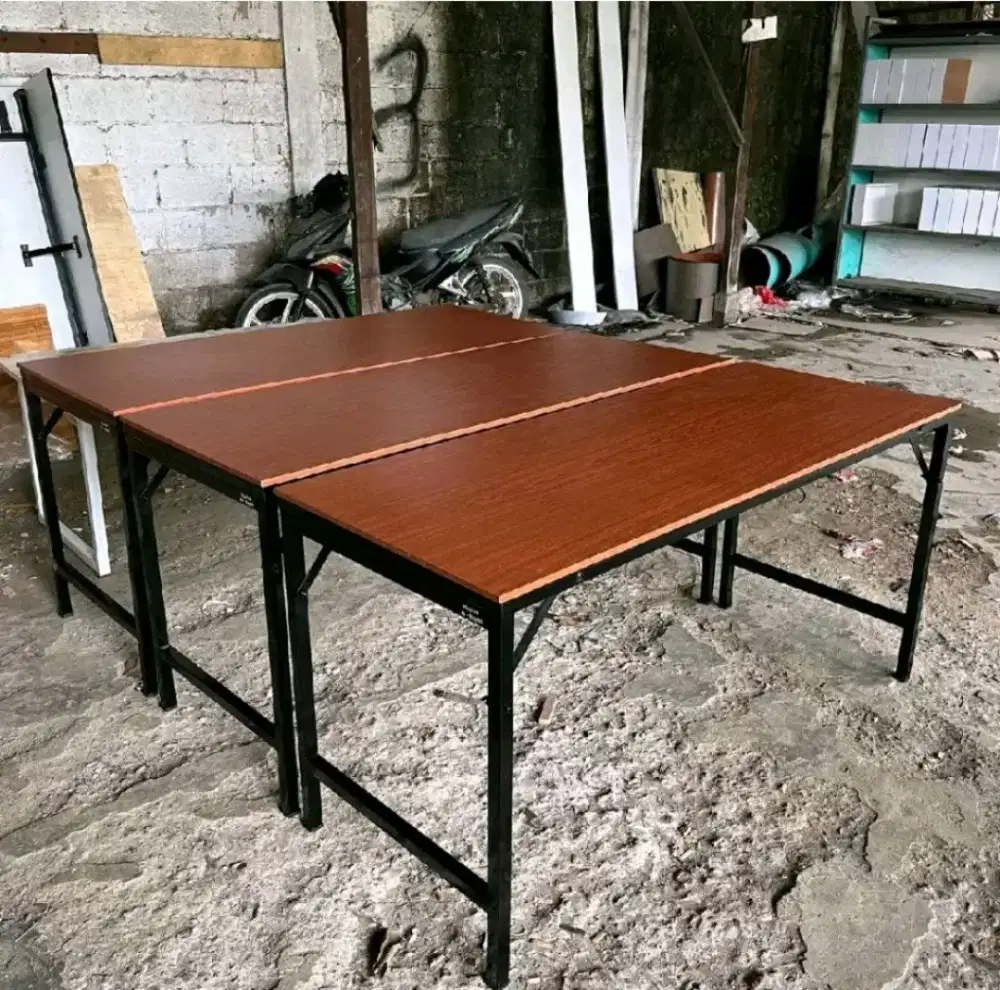 Meja Lipat SP Semi Permanen – Kokoh, Minimalis & Bisa Custom Ukuran