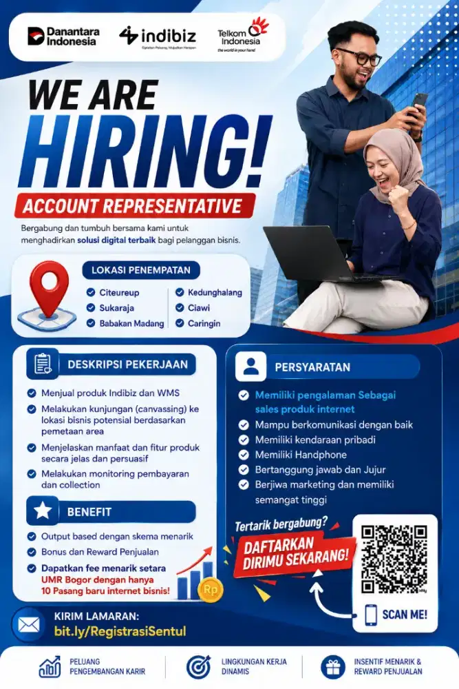 Account Representative (Tenaga Pemasar Layanan Internet Bisnis Telkom)