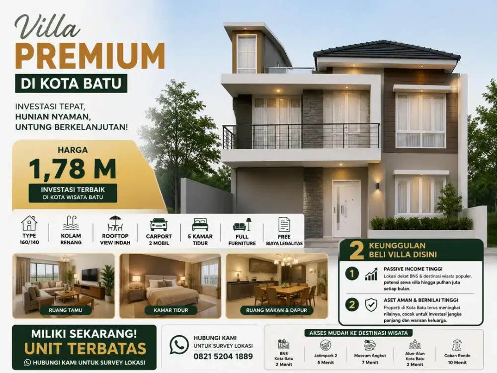 VILLA DEKAT BNS KOTA BATU