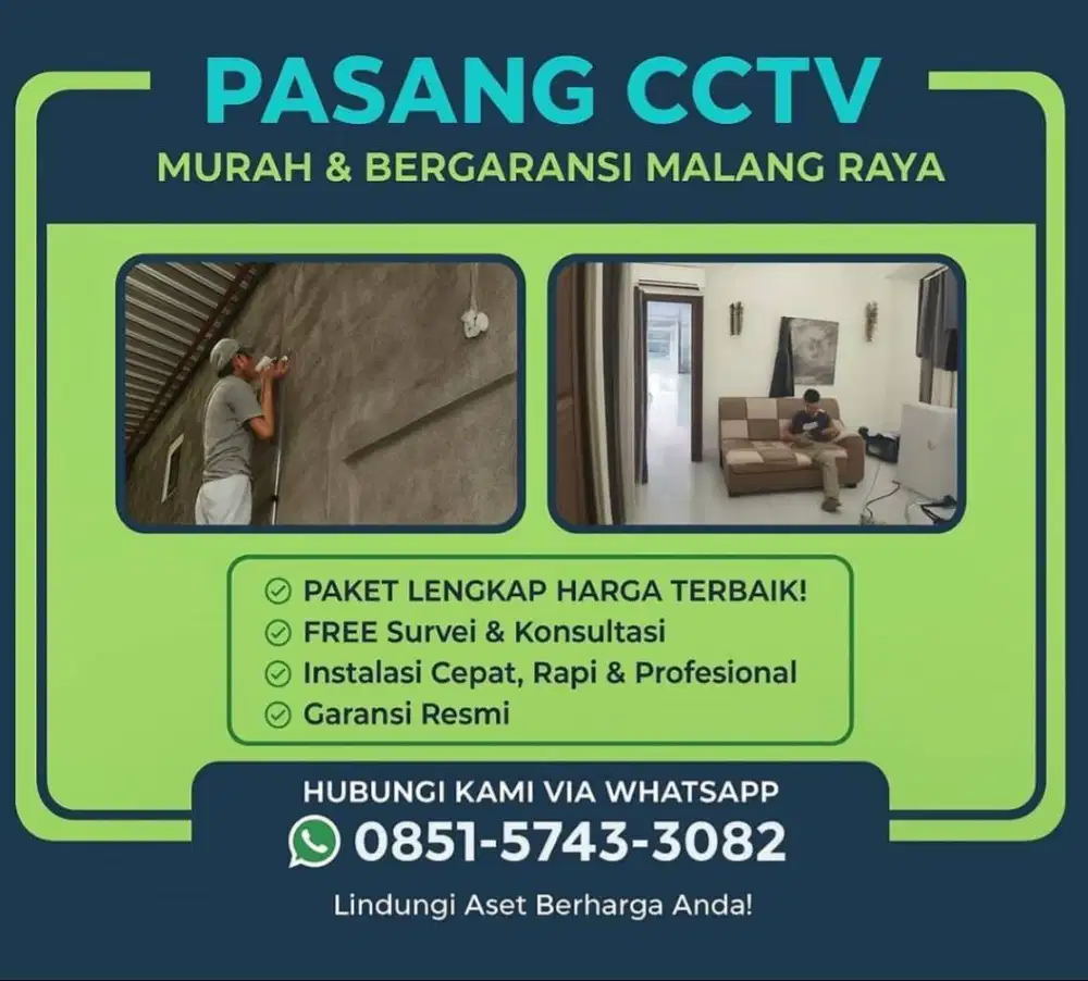 PROMO PEMASANGAN CCTV MURAH BERGARANSI MALANG RAYA