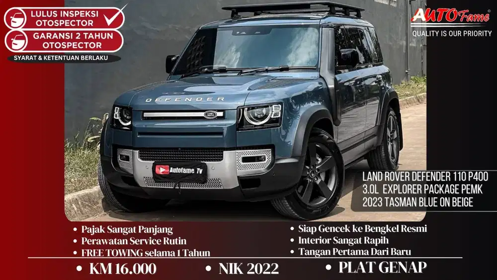 KM16RB Land Rover Defender 110 P400 3.0L Explorer Package Pemk 2023 Ta