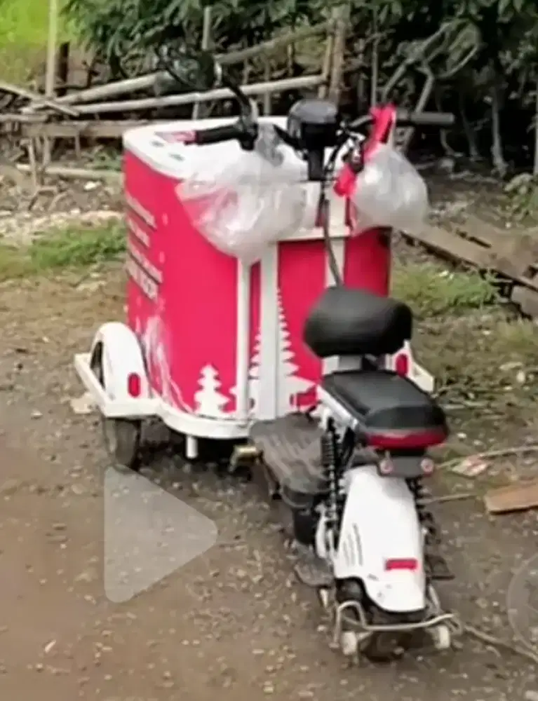 perlengkapan usaha&sepeda grobak listrik,softcase 2pintu