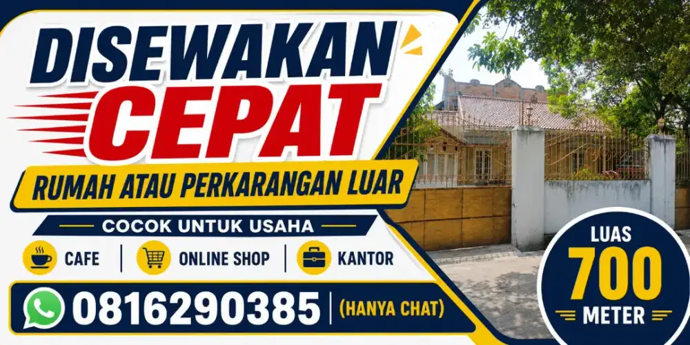 disewakan tanah rumah bebas banjir lokasi strategis