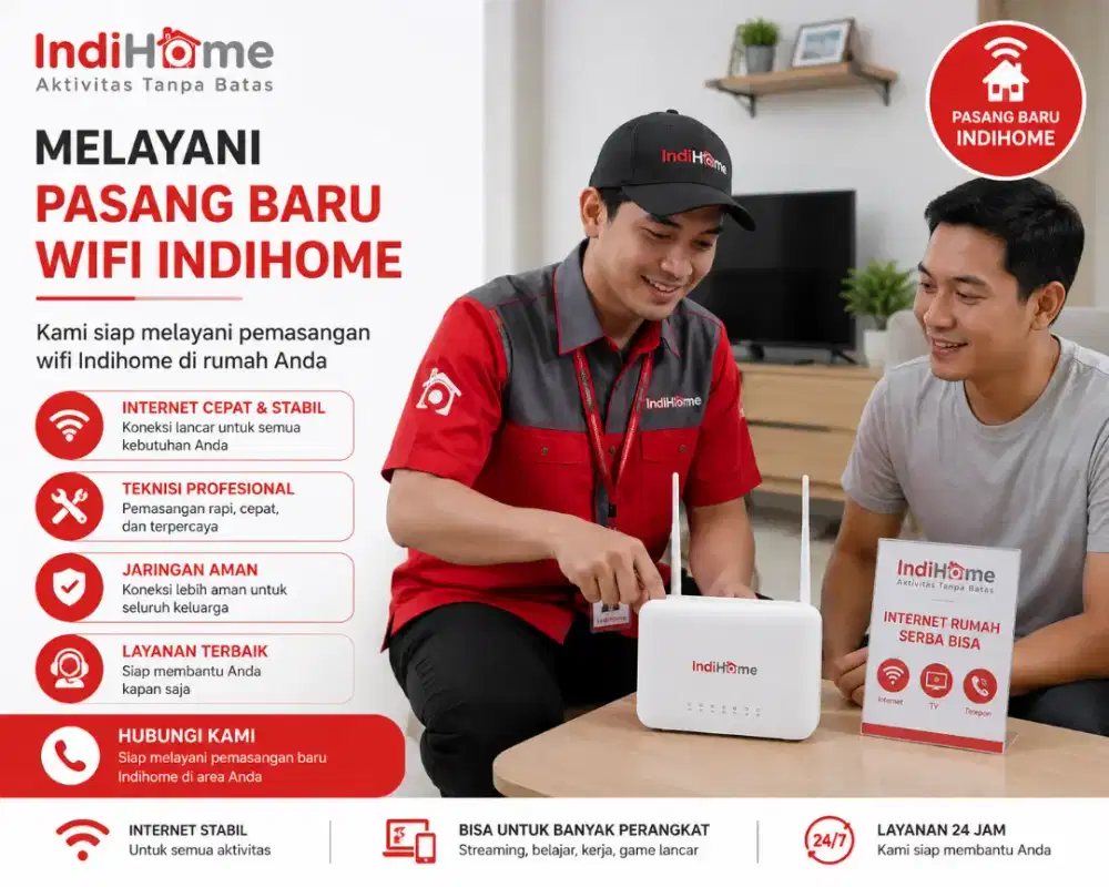 Jasa pasang baru wifi indihome